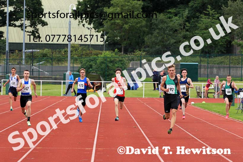 Boys Under-15s 300 metres, 2023 Northern Under-13s, Under-15s and Under-17s, Middlesbrough.  Photo: David T. Hewitson/Sports for All Pics